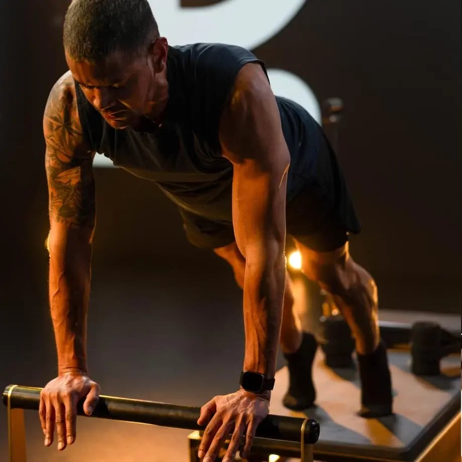 Person working out at Pilates Addiction