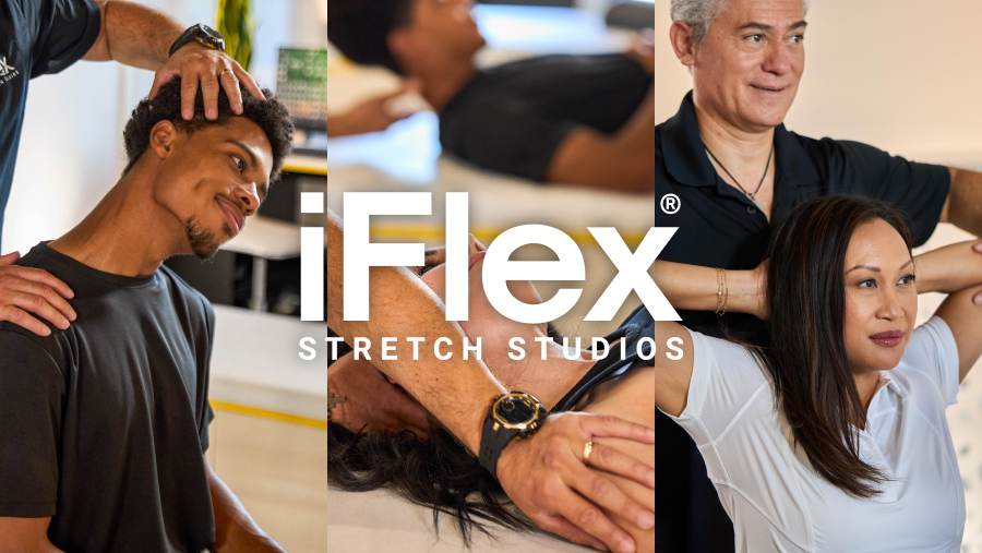iflex stretch studios man woman assisted